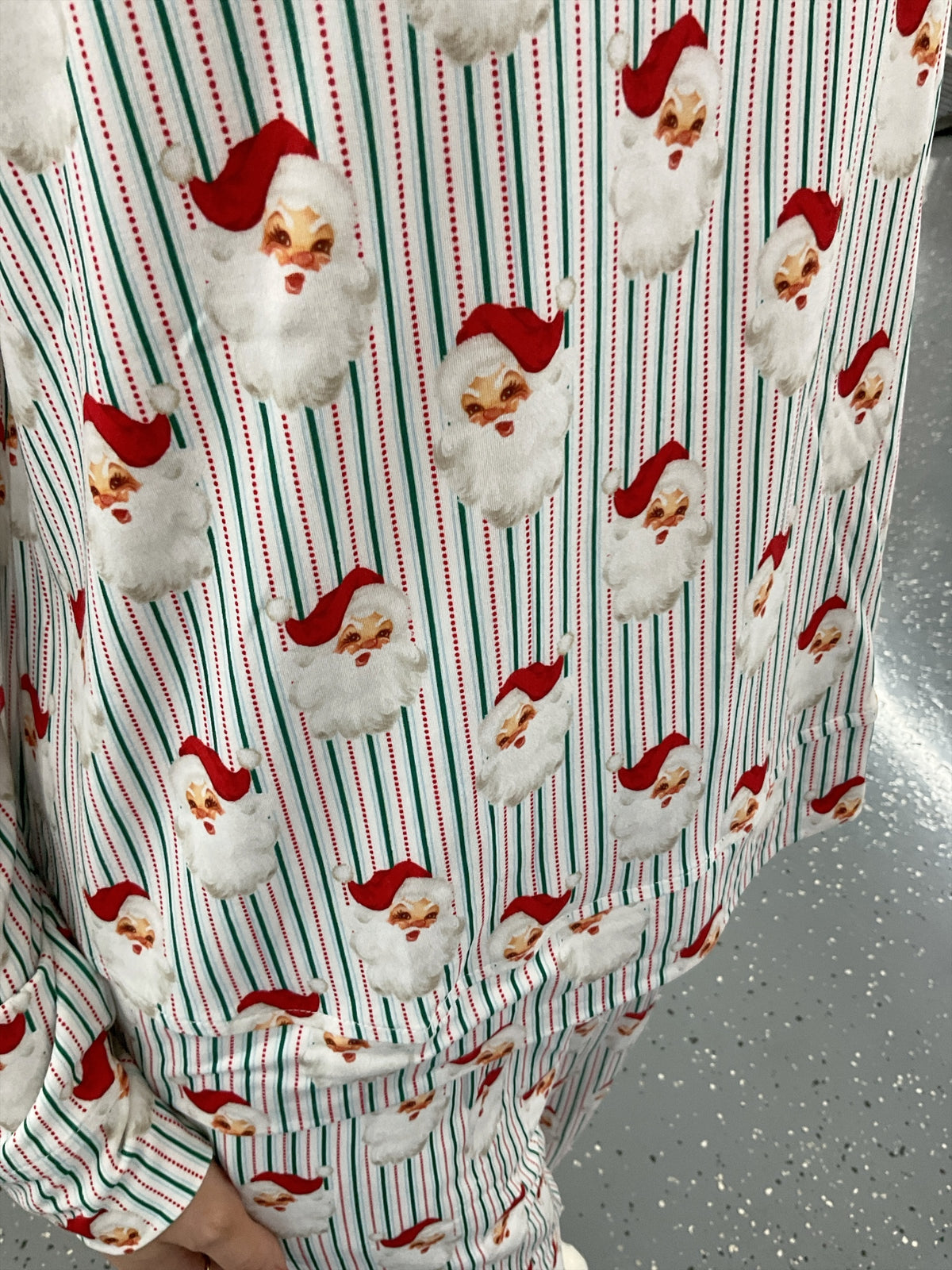 MS Santa Stripes Pajama Set
