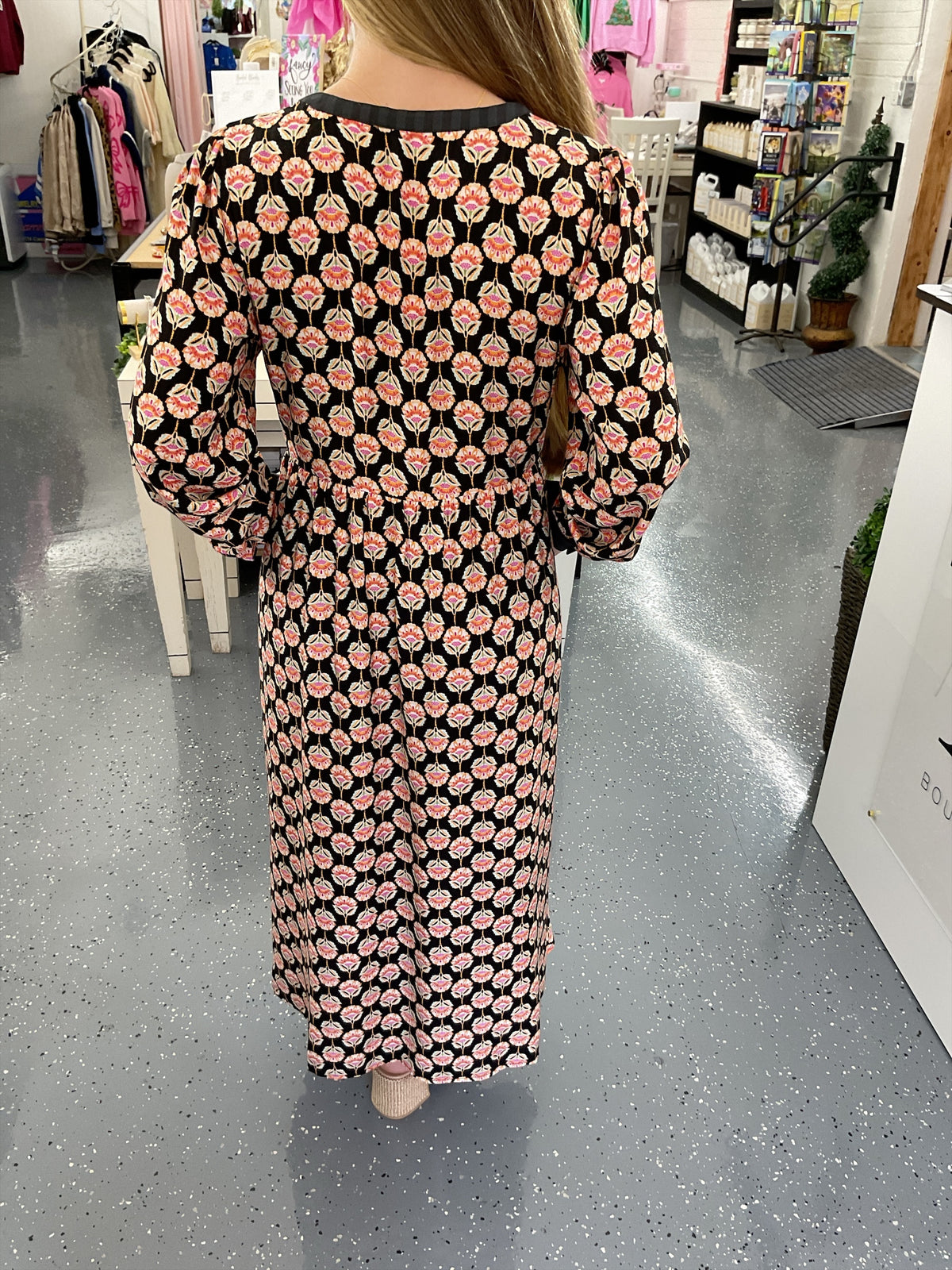 Midnight Blossom Dress