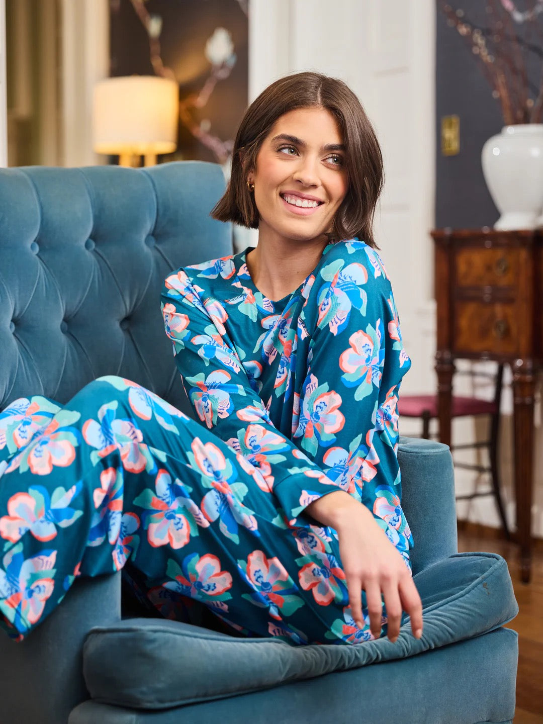 Center Stage Green Pajama Set