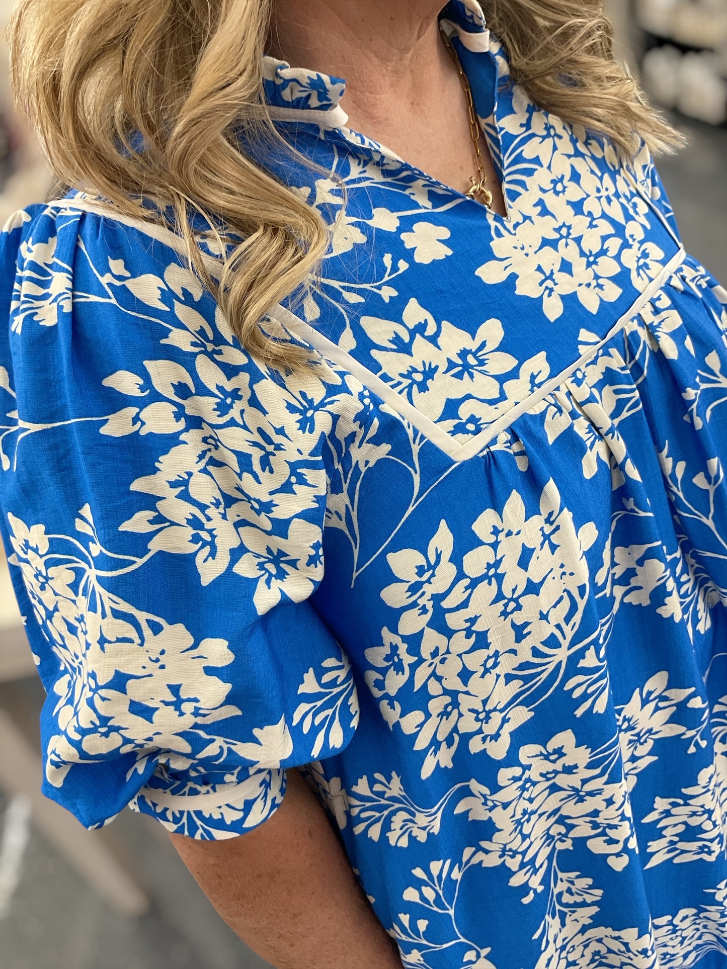 Coastal Bloom Tie Front Dress
