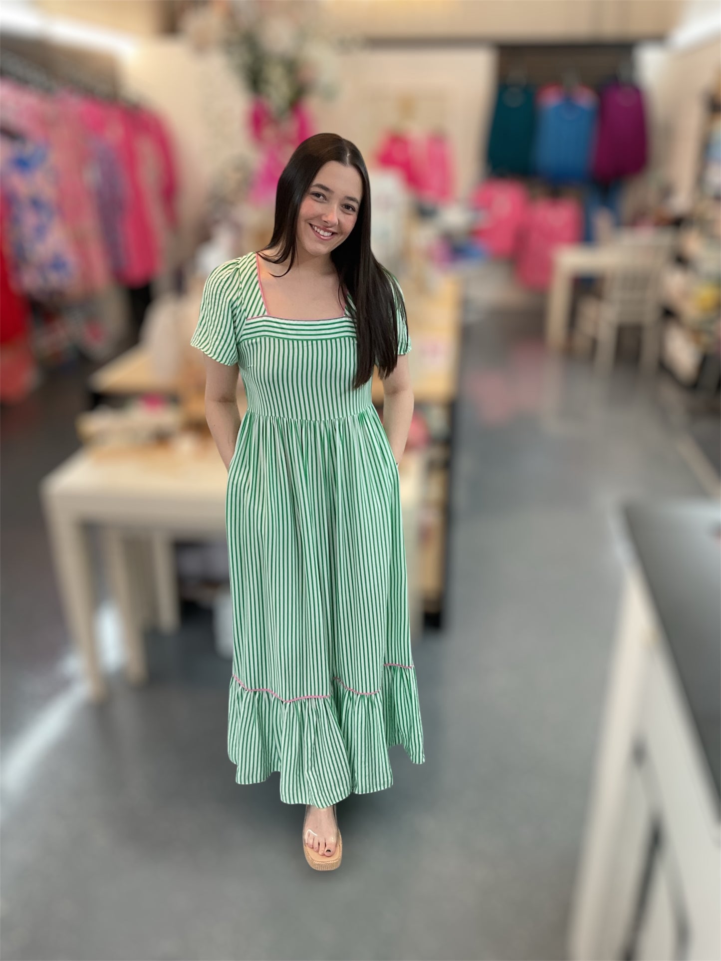 Sweet Magnolia Stripe Dress