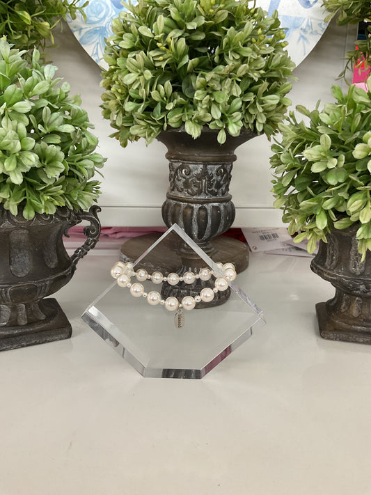 Count Your Blessings Bracelet Pearl/Silver