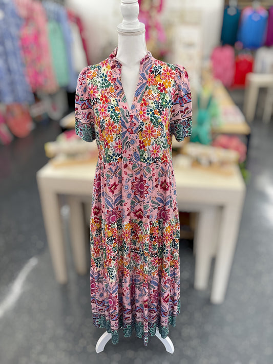 GG Color Me Bloom Blush Midi Dress