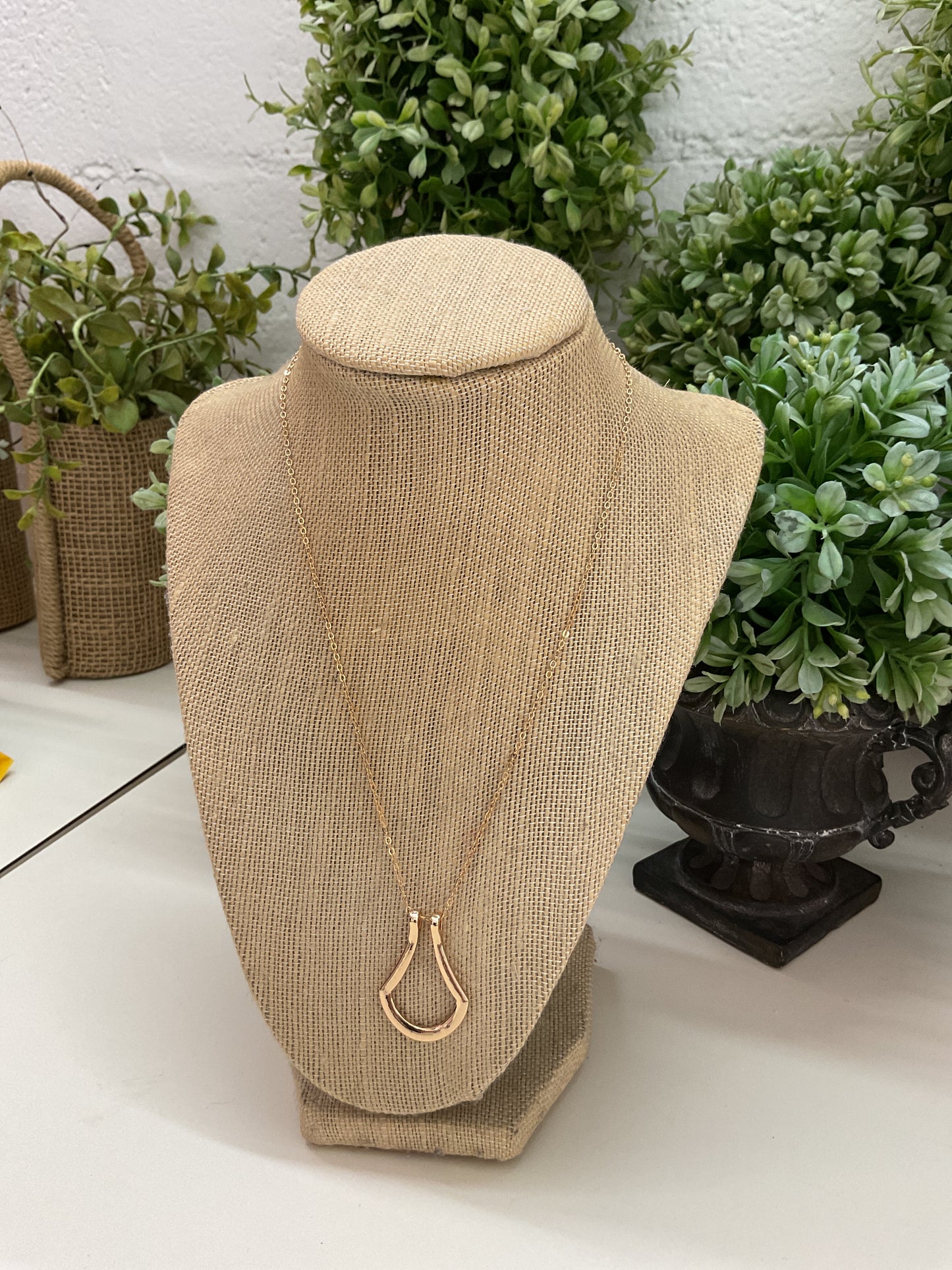 Ring Necklace Gold