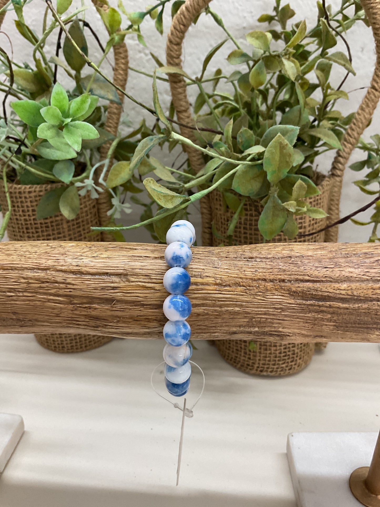Blue/White Stone Bracelet