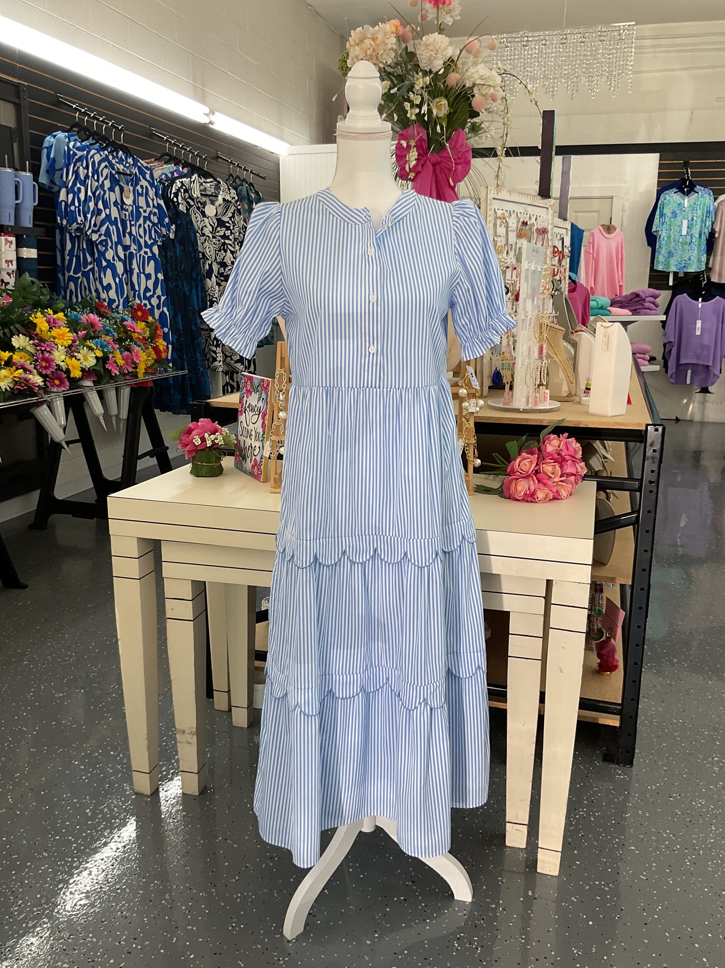 The Blue Skies Stripe Dress