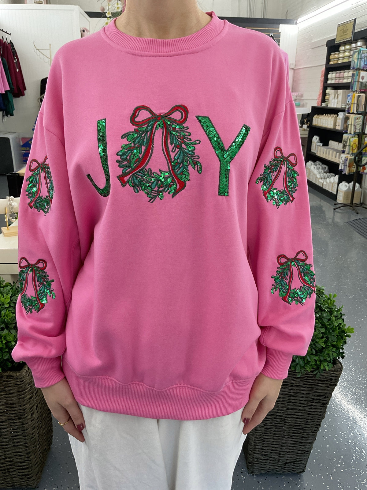 Sequin Joy Sweatshirt