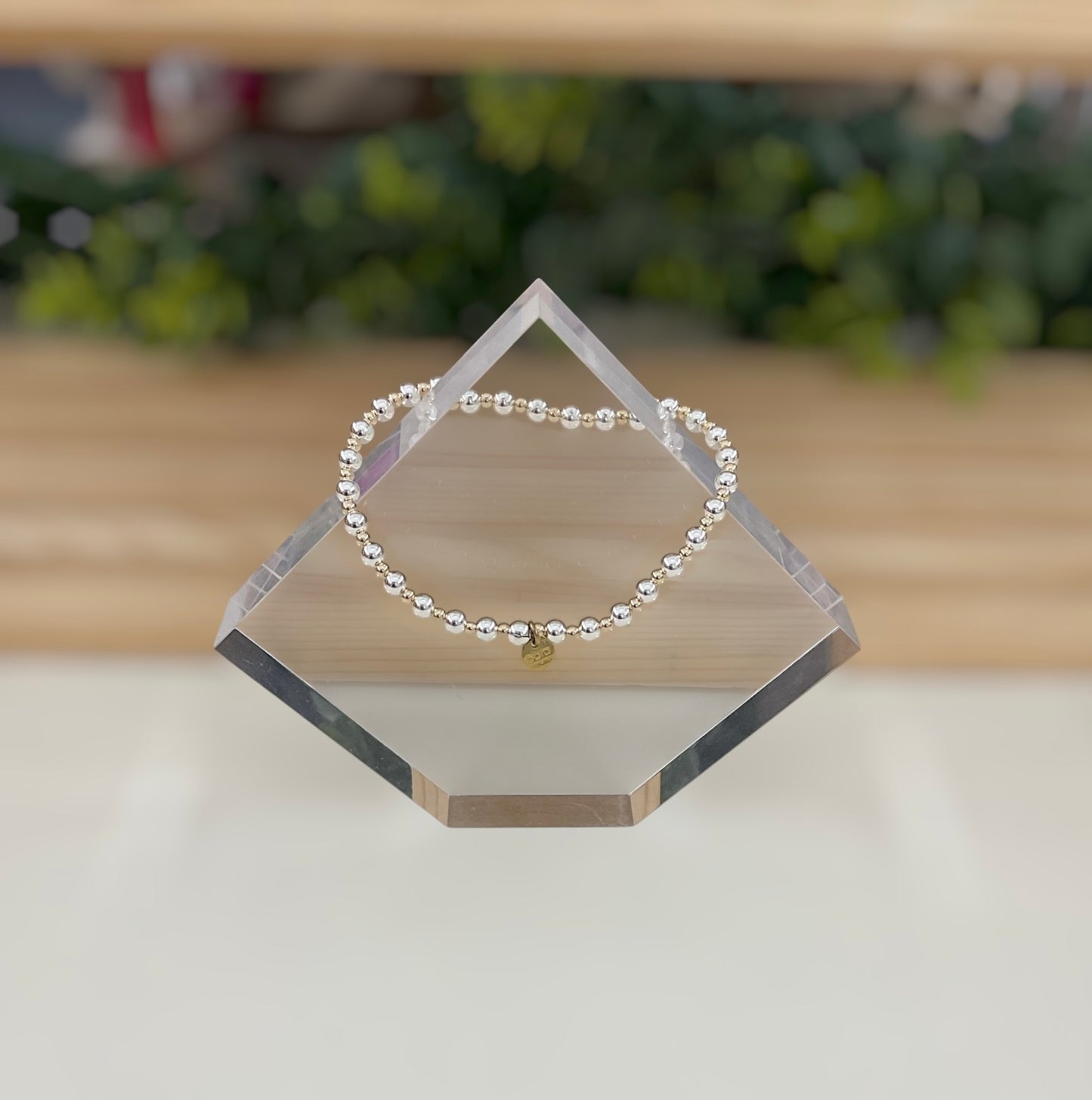 BB Nicole Two Tone GF Bracelet 7”