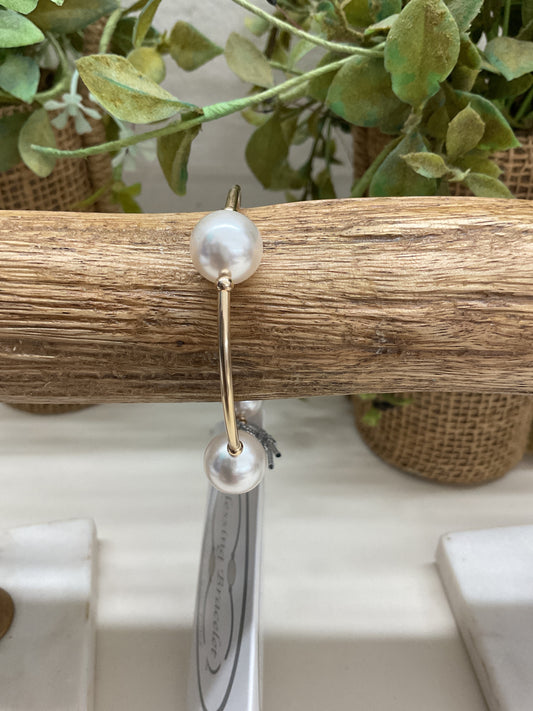 Large Pearl Gold Blessing Bracelet