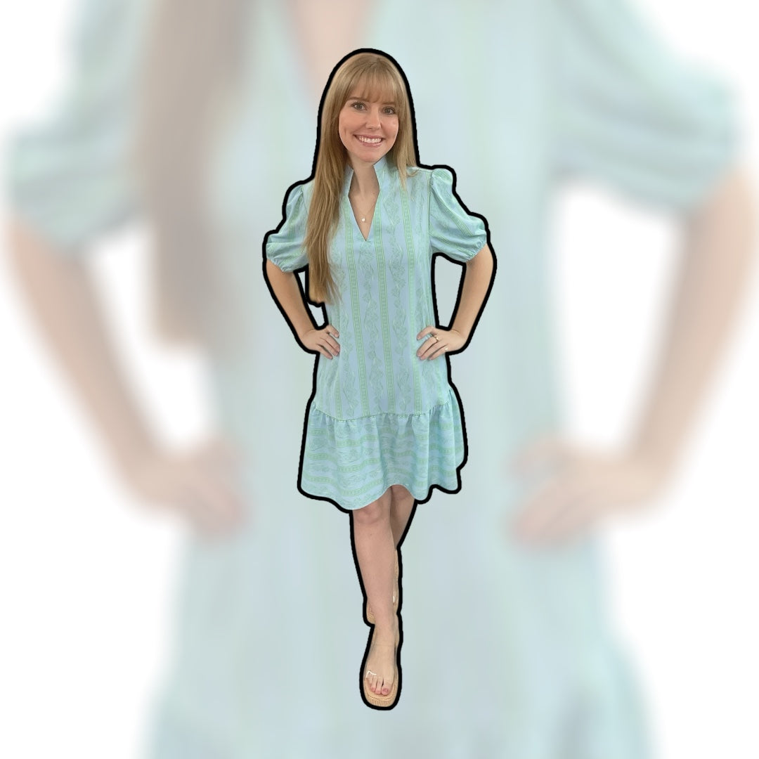 MS Garden Lace Green Dress