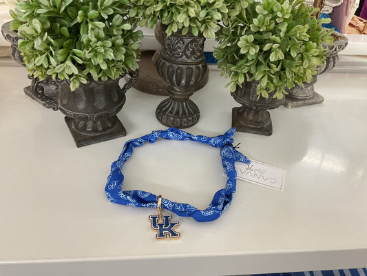 Kentucky Wildcats Logo Bandana Scarf Necklace