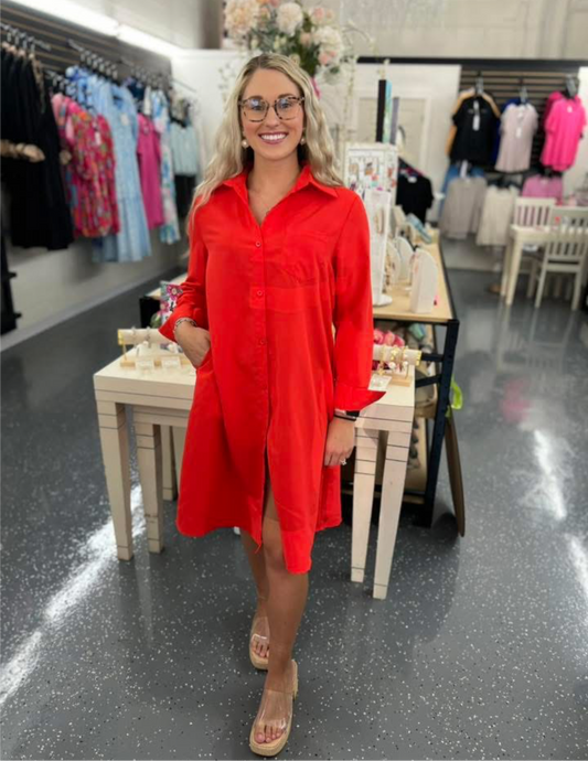 Firecracker Shirt Dress