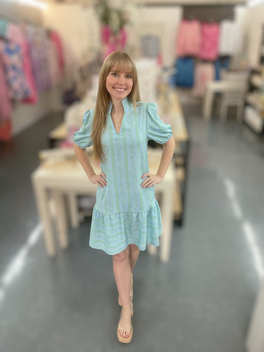 MS Garden Lace Green Dress