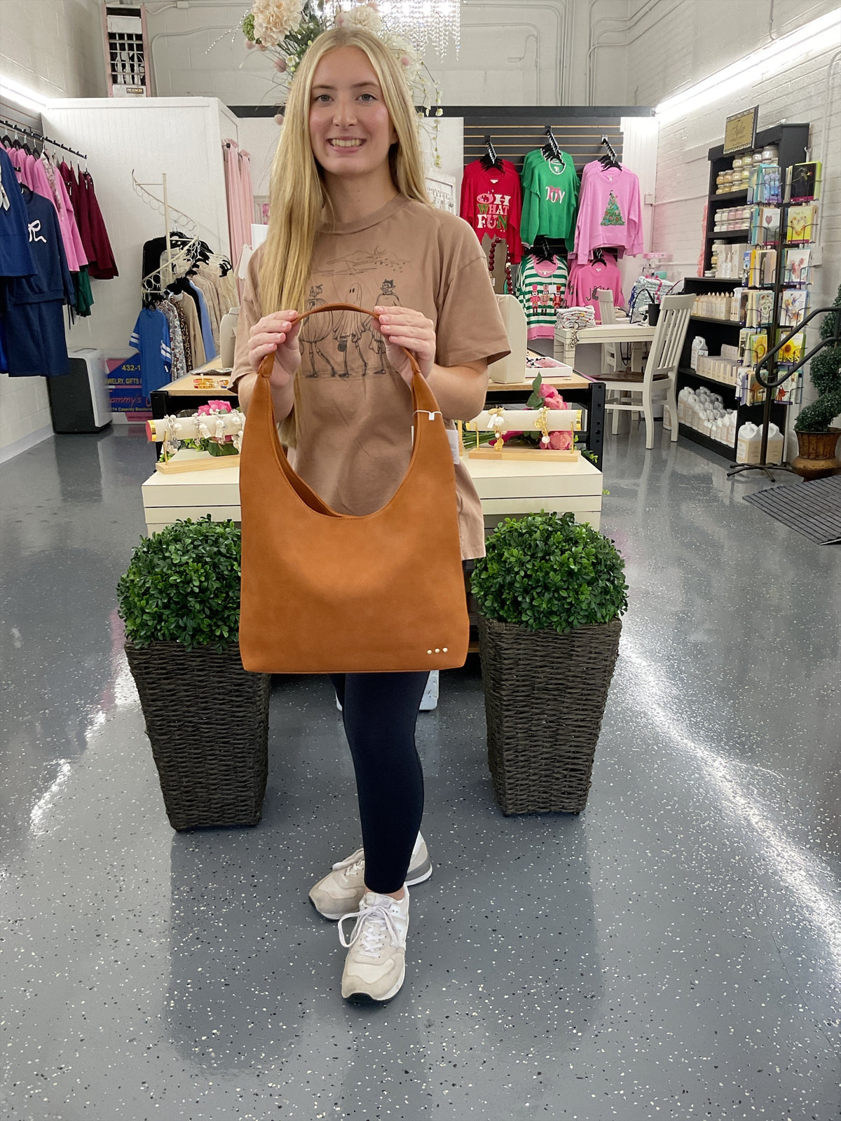 PS Roxi Hobo Shoulder Bag - Brown