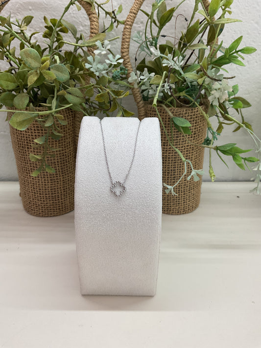 White Gold Plated Clover