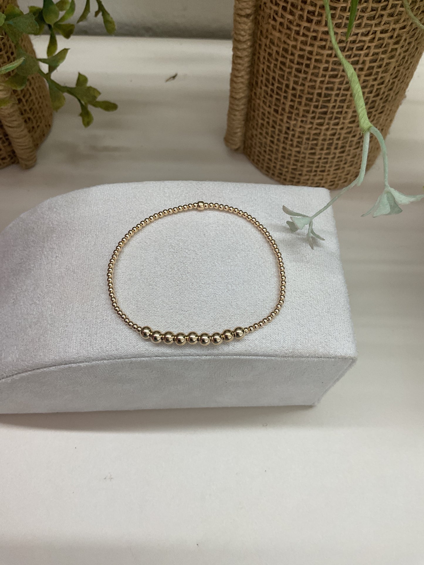 Robyn Gold Filled Beaded Bracelet