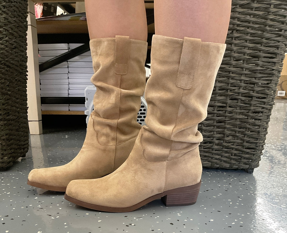 Almond Slouch Fall Boot