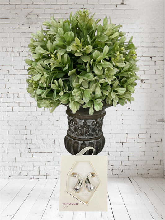 Silver Teardrop Earrings