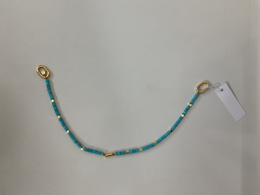 Beaded Bag Charm Blue