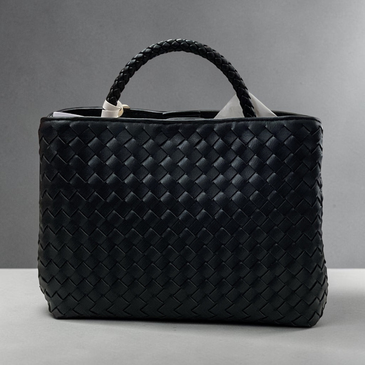 KL Hand Woven Bag Black