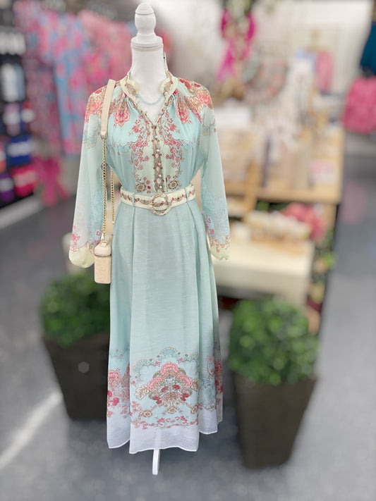 Mint Garden Grace Maxi Set
