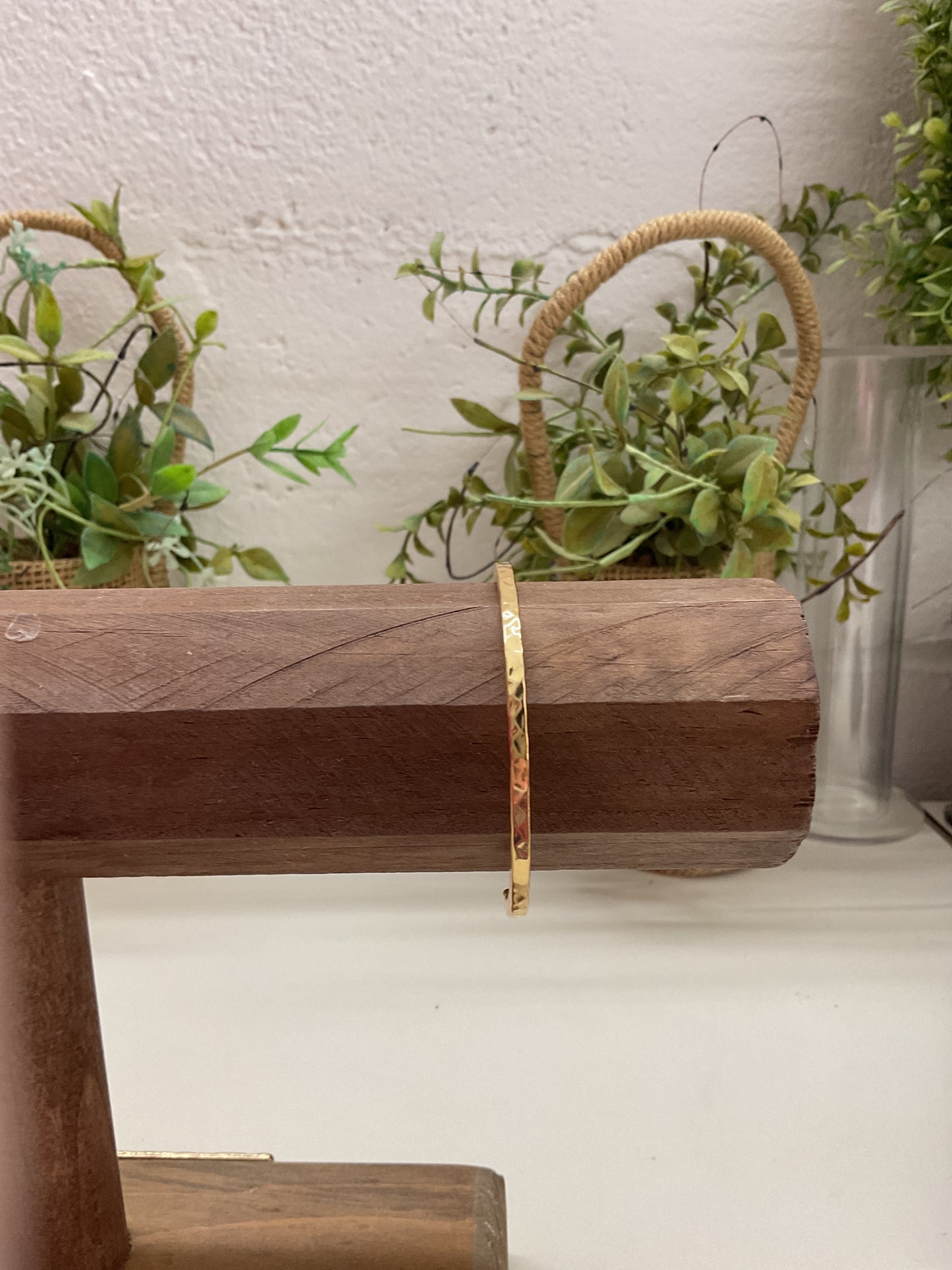 JM Gold Hammered Cuff