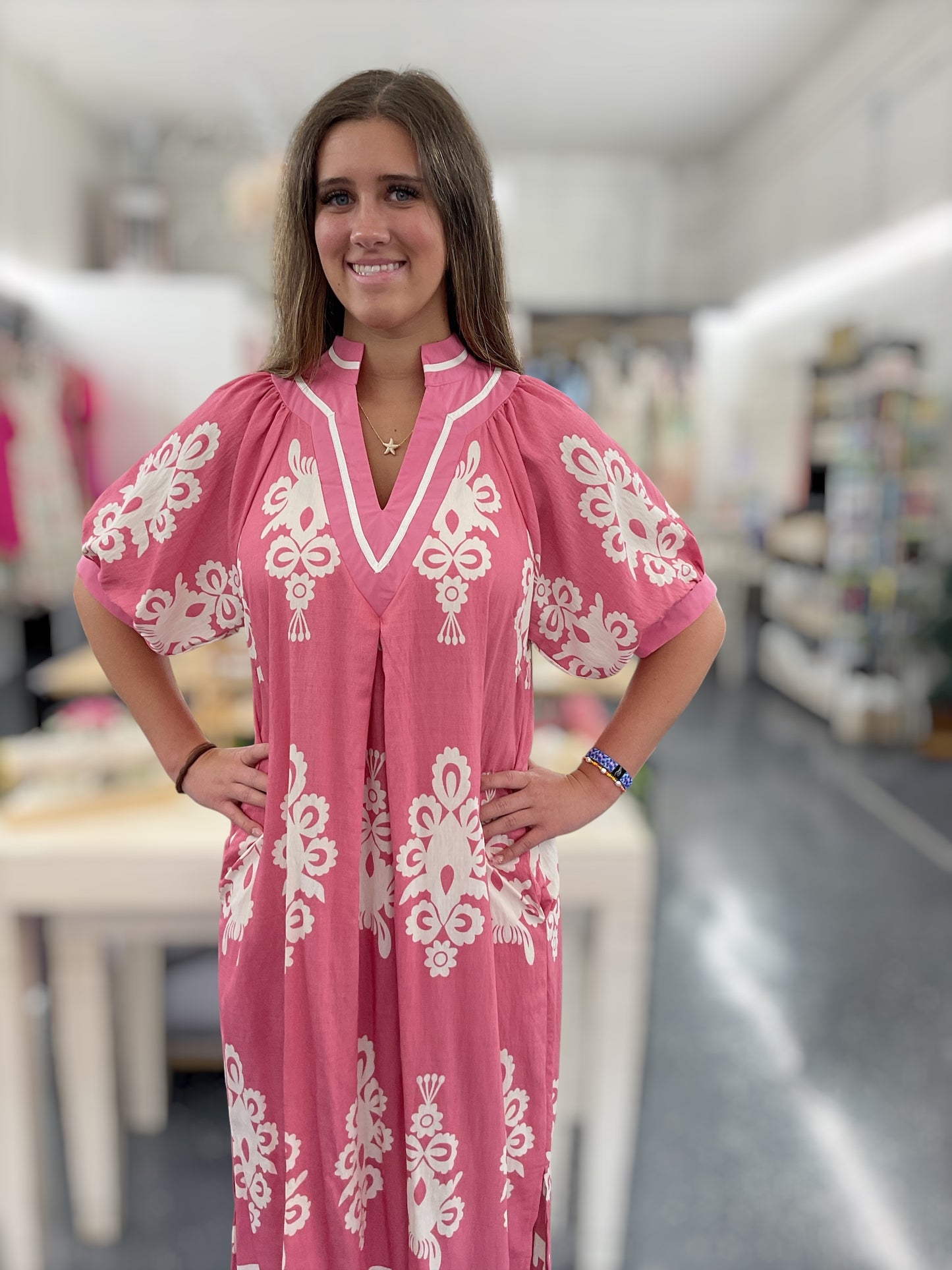 Rosy Bloom Dress