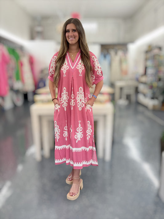 Rosy Bloom Dress
