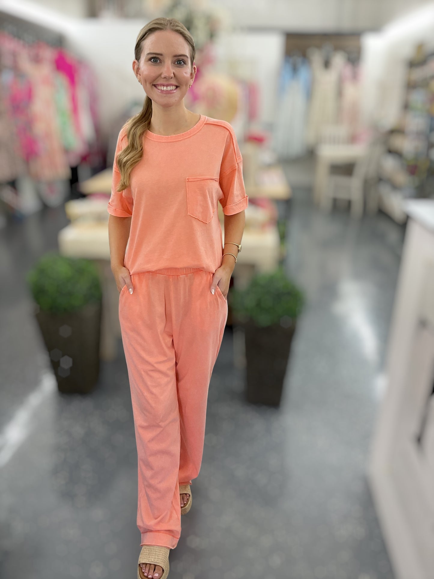 Z Acid Washed Lounge Set