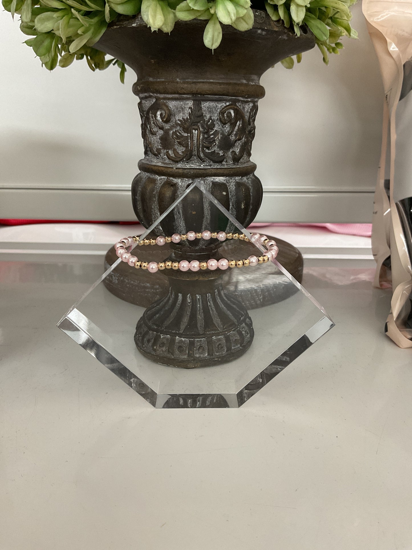 BB Hampton Pink Pearl Gold Bracelet