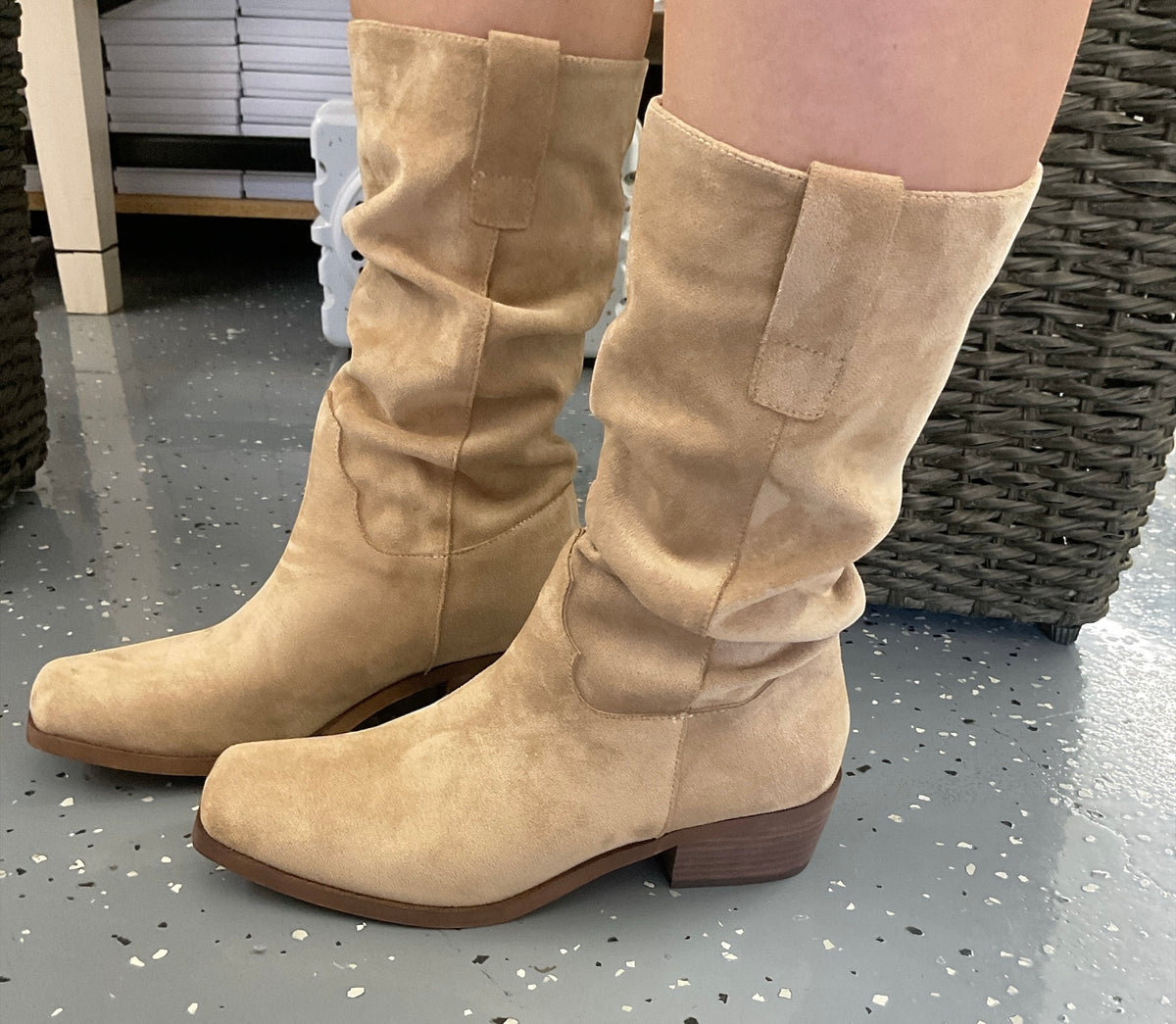 Almond Slouch Fall Boot