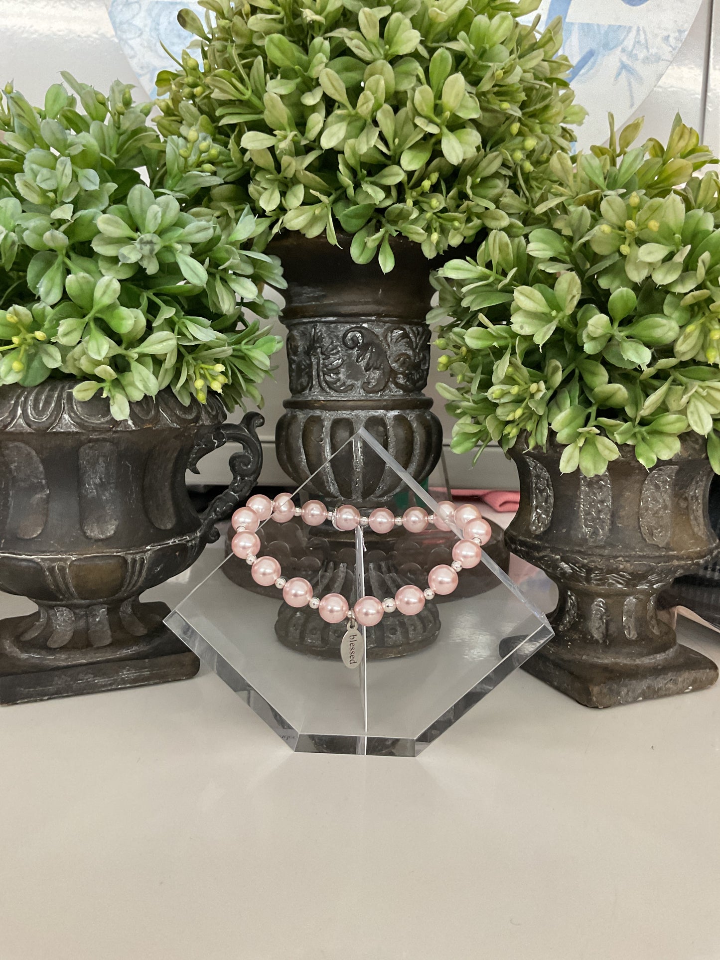 Count Your Blessings Bracelet in Pink Pearl