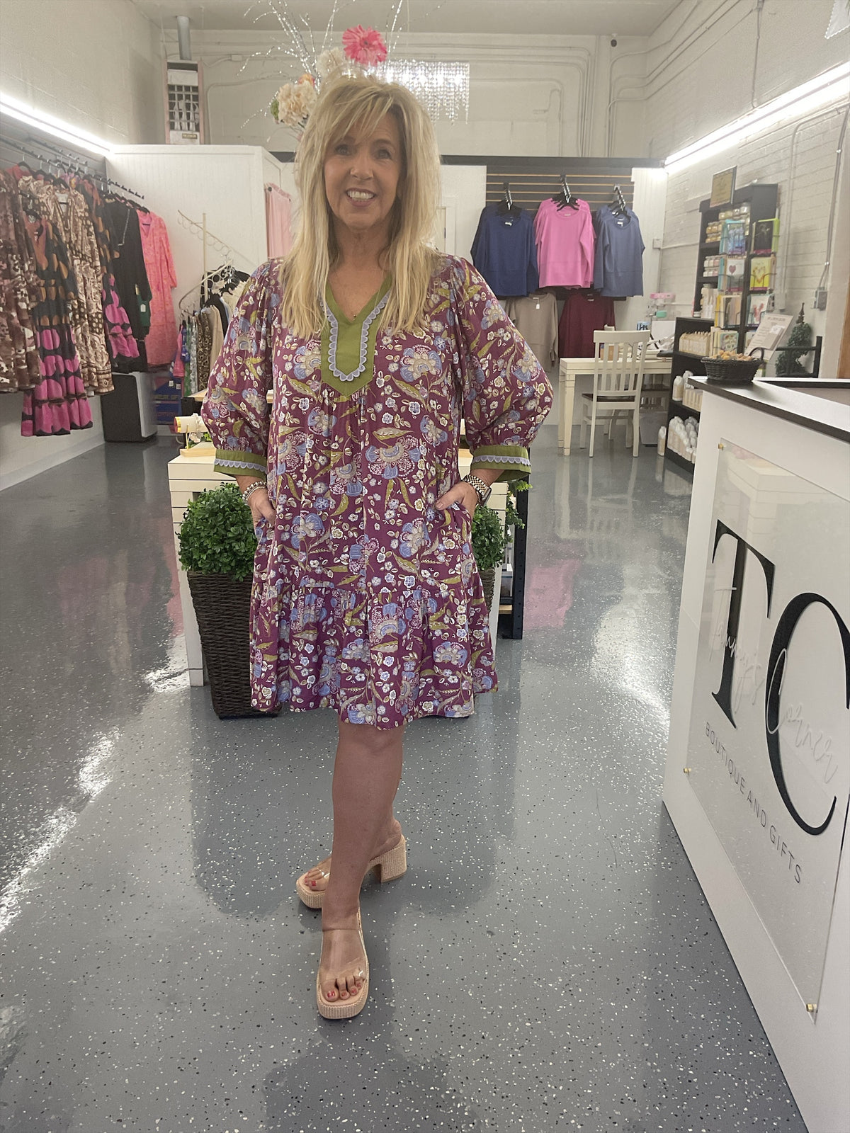 Plum Garden Dress