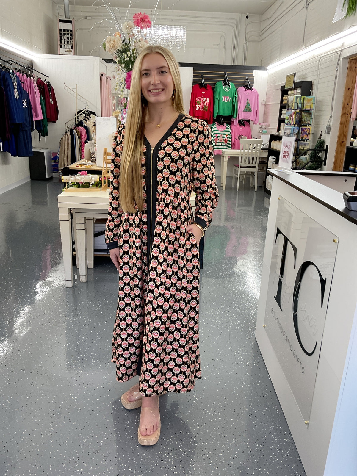 Midnight Blossom Dress