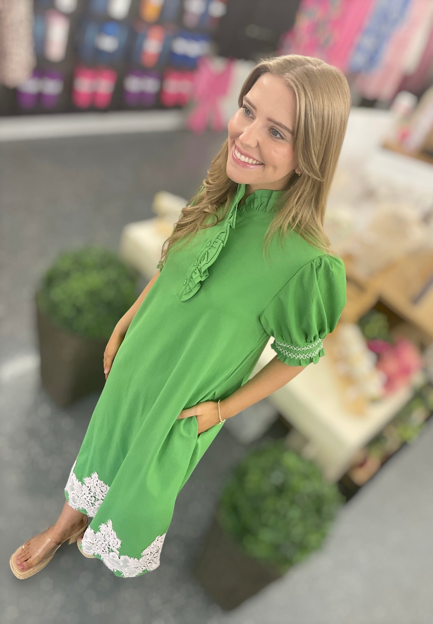 JD Emerald Grace Midi Dress