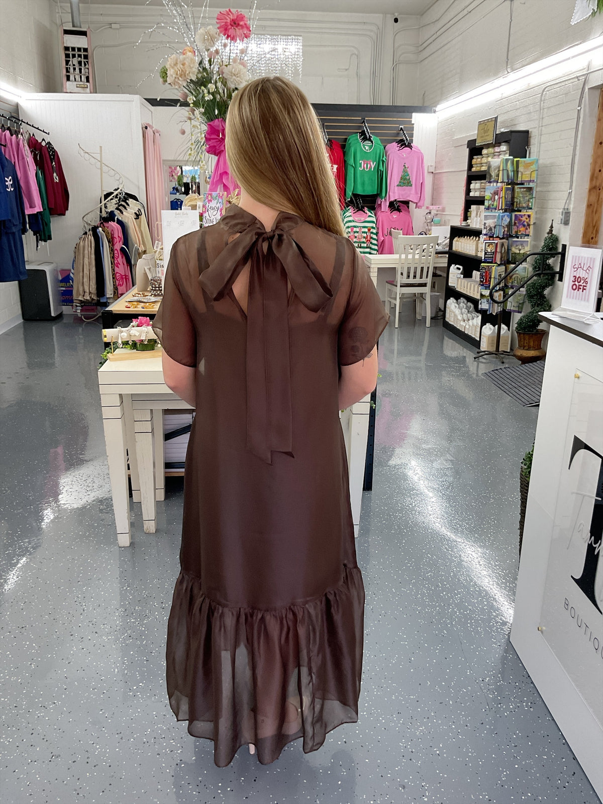 Espresso Elegance Dress