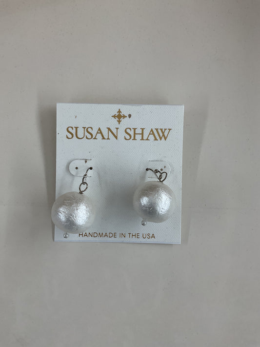 Susan Shaw Silver Back Earrings