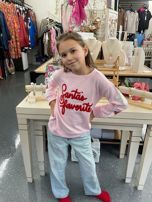 Santa’s Favorite Youth Sweatshirt