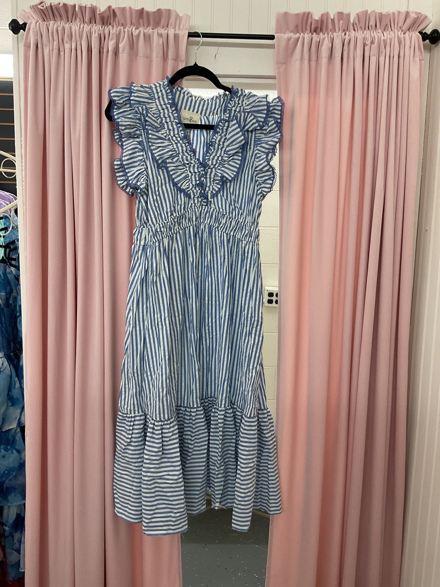Seaside Ruffle Midi dress