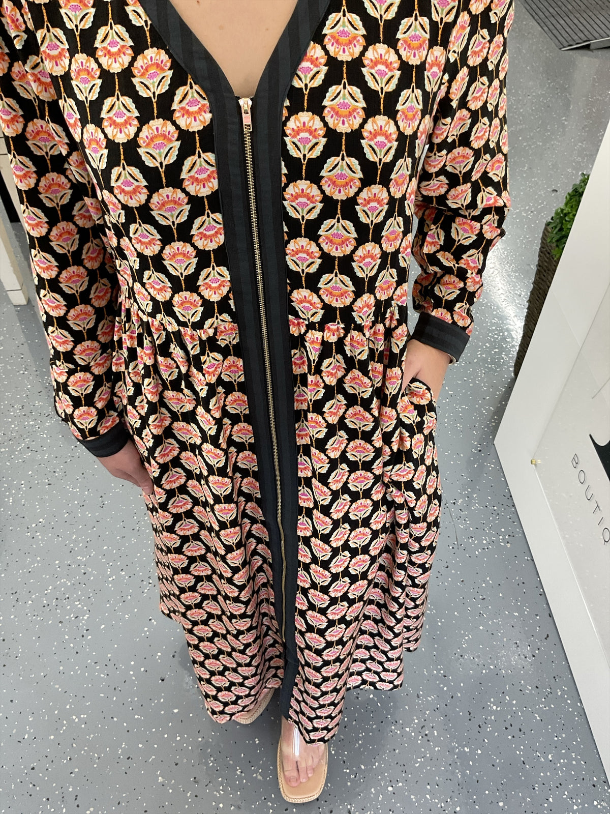 Midnight Blossom Dress