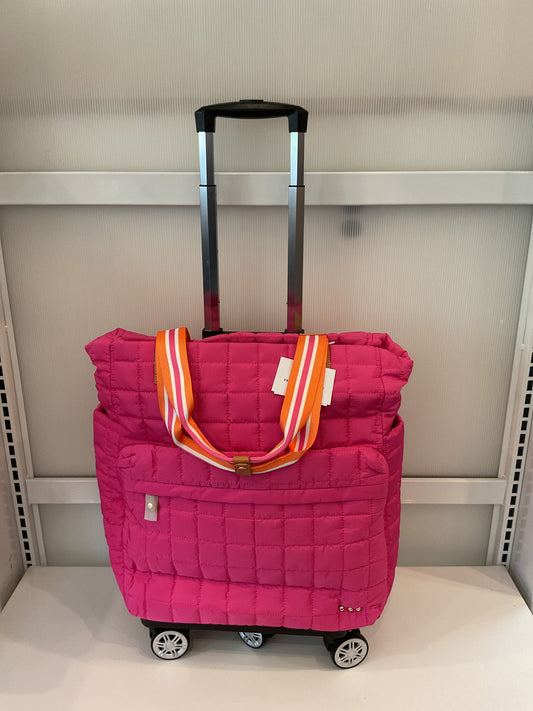 Tenley Quilted Roller Bag Hot Pink