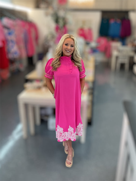 JD Magnolia Lace Midi Dress