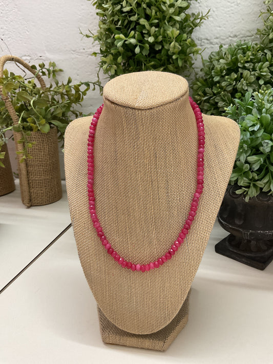 Pink Stone Necklace