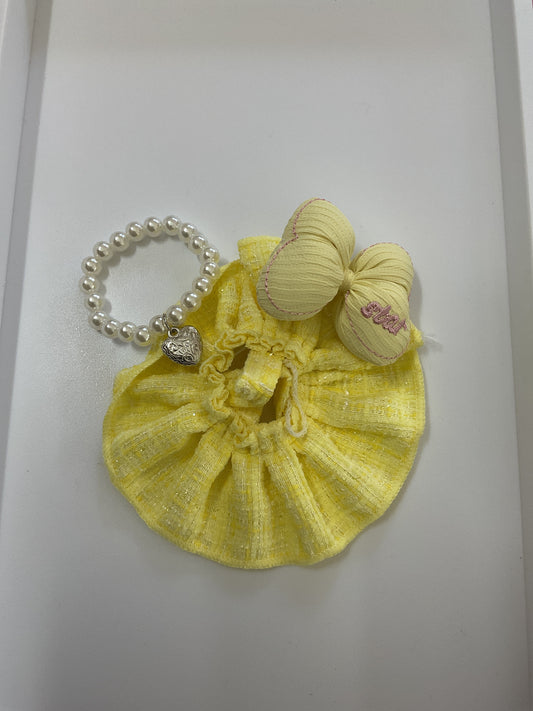 Mini Monster Star Bow Dress YellowOutfit