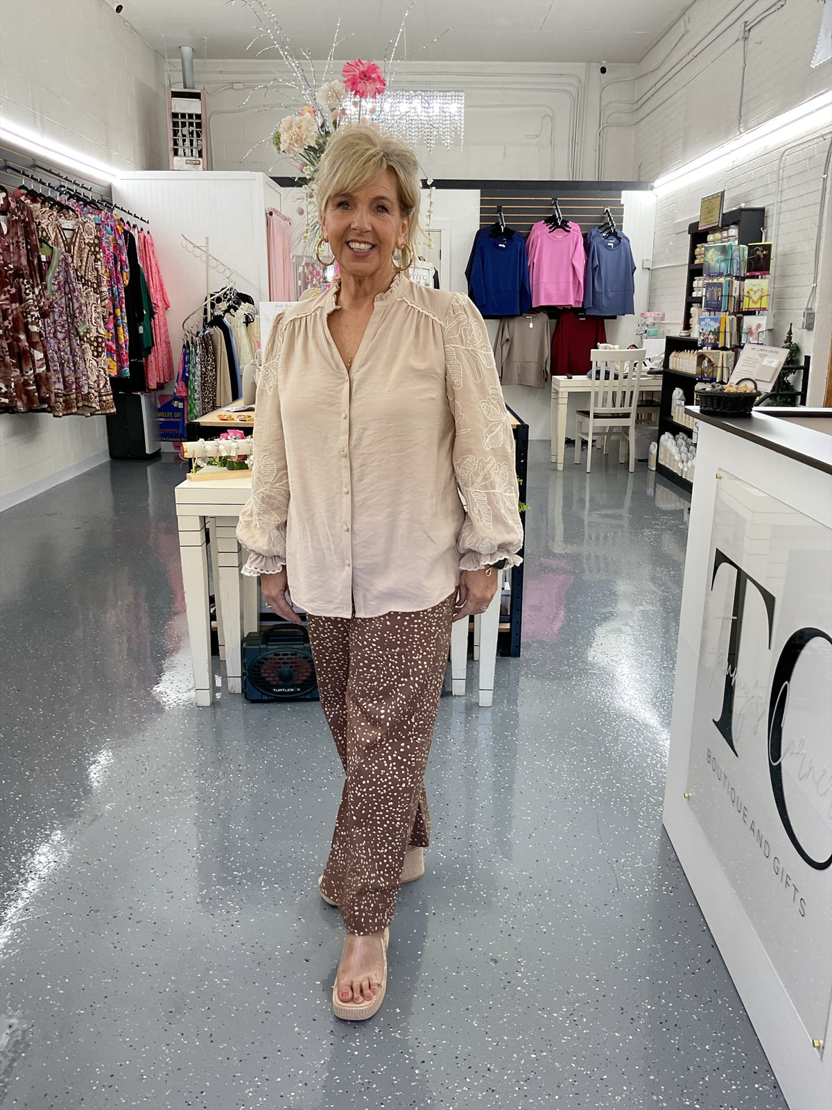 UM Champagne Bloom Blouse