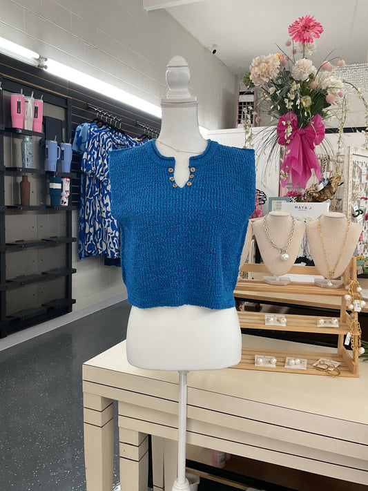 Ocean Pebble Button Tank