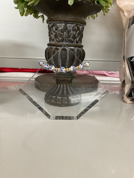 BB Peach Blossom Blue Gold Bracelet