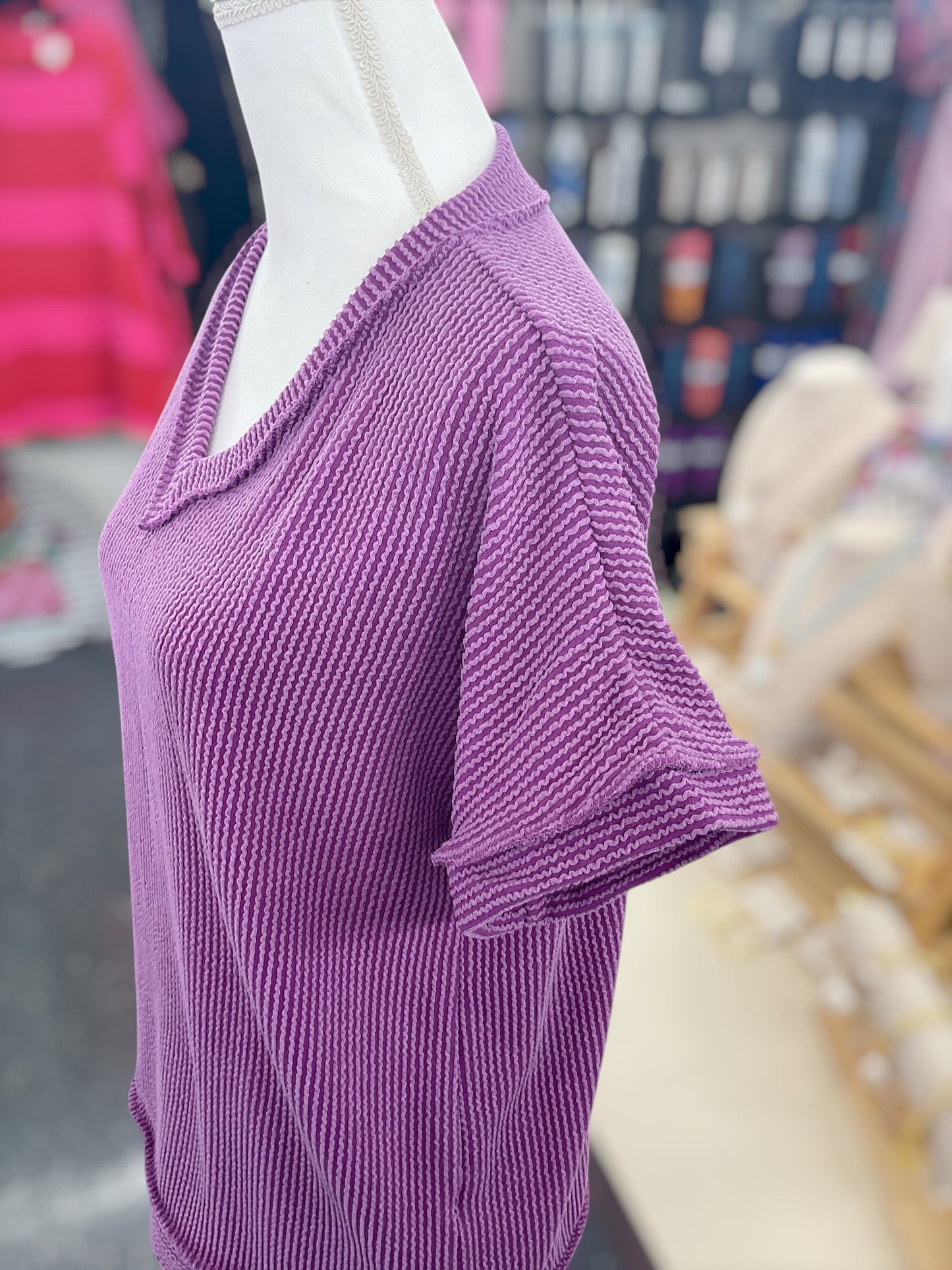 Plum Perfect Ribbed Set