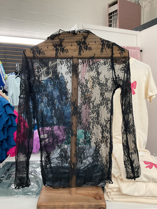Sheer Top Black