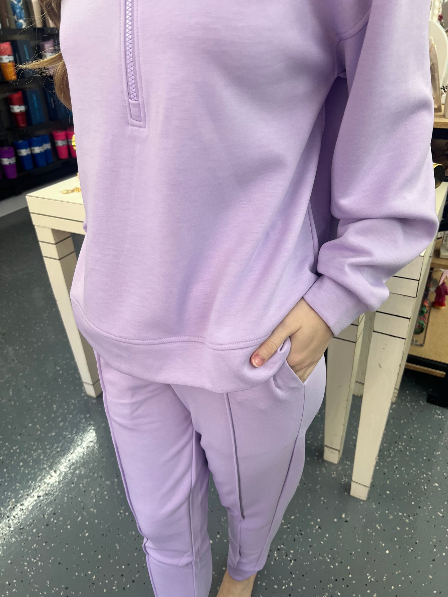Lilac Haven Quarter Zip Set